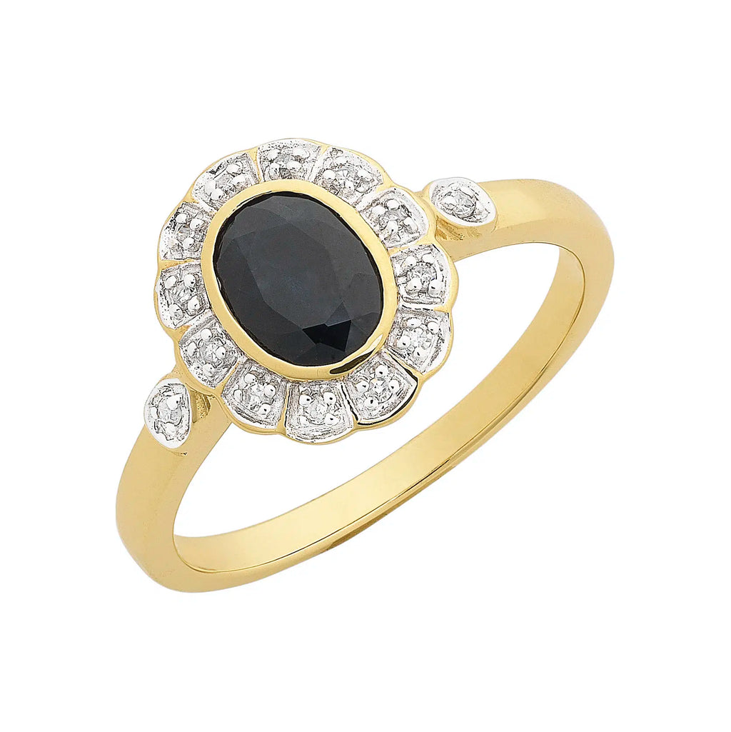 Sapphire & Diamond ring