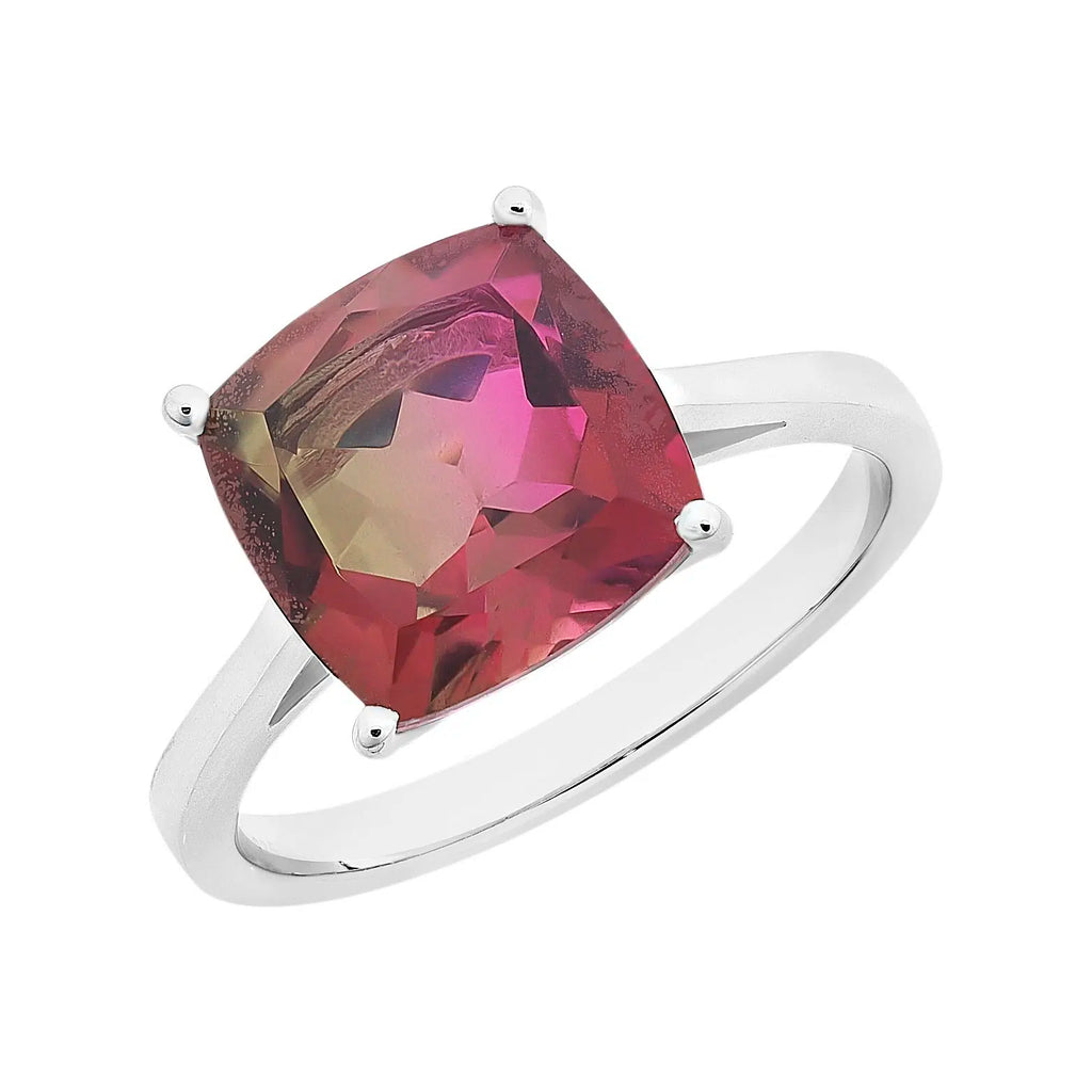 Created tourmaline ring Silver