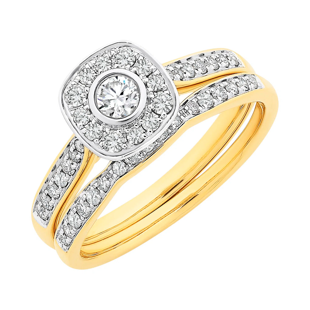 Diamond bridal set