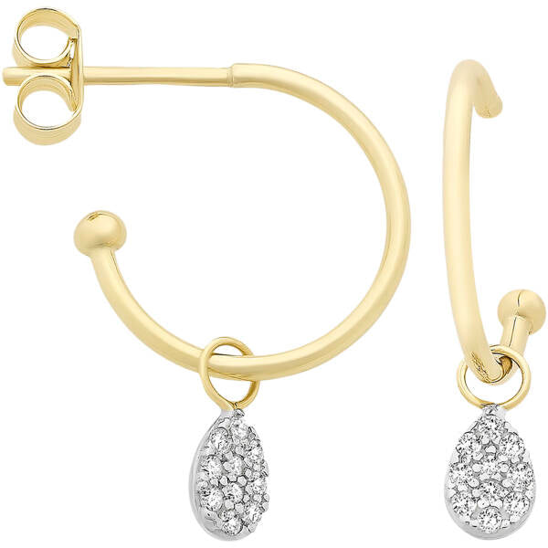 Gold cz Earrings