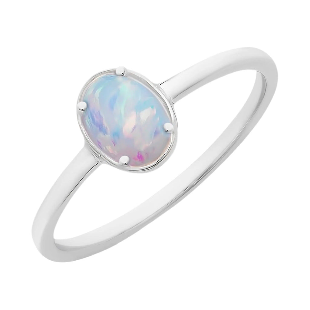 Silver Opal Ring