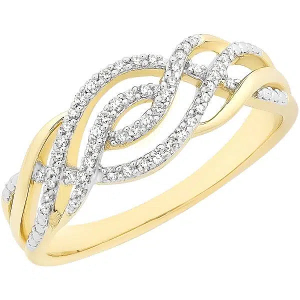 Gold Diamond Dress Ring