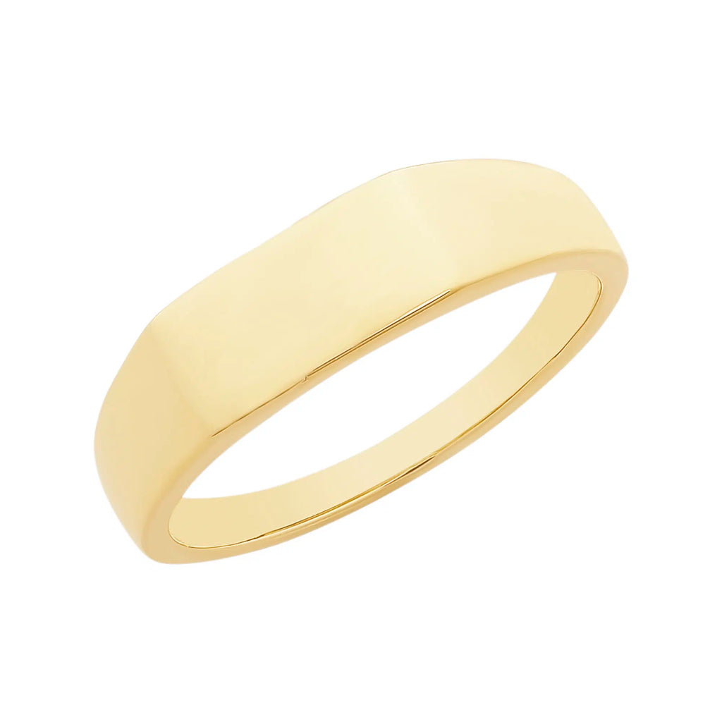 Gold signet ring