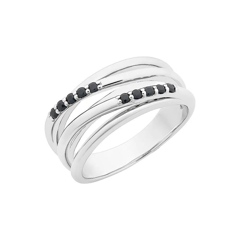 Natural sapphire Silver ring