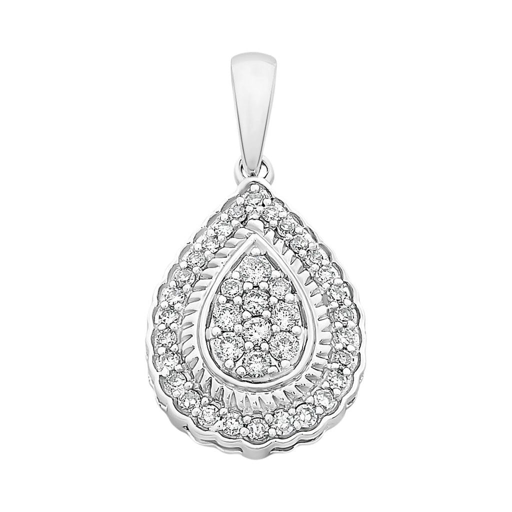 Tear drop Diamond pendant